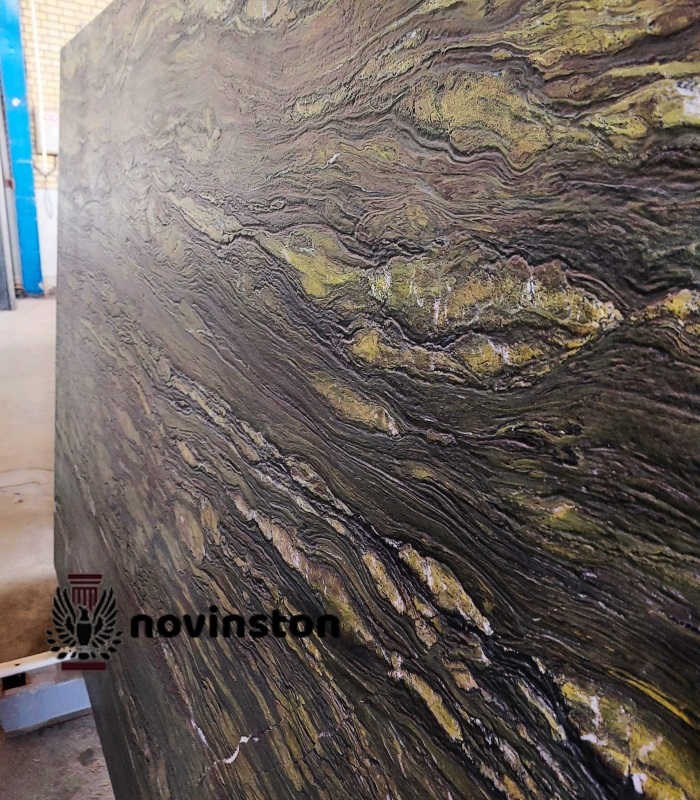 خرید آسان و مطمئن اسلب گرانیت سبز چرمی با قیمت رقابتی.