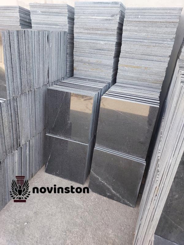 گرانیت مشکی نطنز 40x40; سنگی ماندگار برای پروژه های لوکس. قیمت عالی در نوین سنگ.