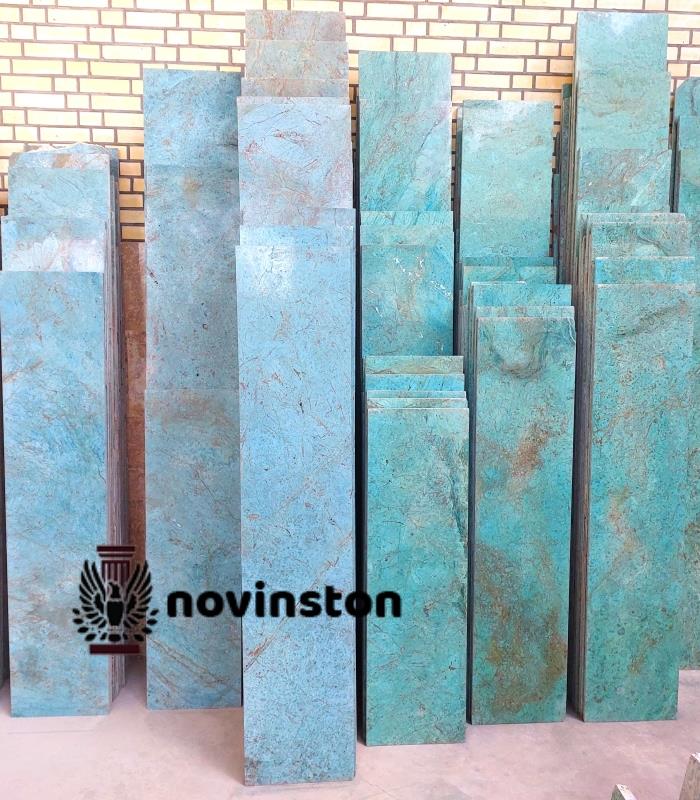 گرانیت فیروزه‌ای؛ سنگی کمیاب برای لوکس‌سازی حرفه‌ای