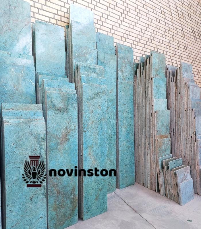  قیمت ویژه برای متراژهای بالا! اگه دنبال ست کردن سنگ فیروزه‌ای با تراورتن کرم هستی، الان بهترین وقته. موجودی محدود در انبار نوین سنگ.